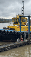 Evening waterfront activity captured around New Westminster public art displays