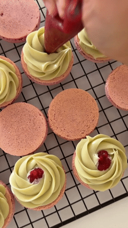 Handmade macarons and a birthday cake, Tel Aviv