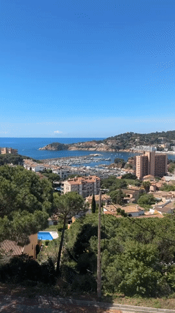 Sunny Sunday morning captured in Spanish coastal town