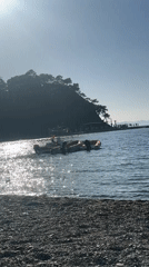 Family enjoys sunny afternoon at Fethiye beach