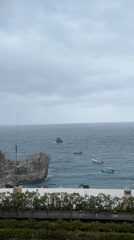 Overcast coastal morning captured in Taormina, Italy