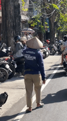 Morning street life observed across Denpasar, Indonesia