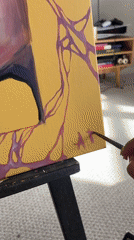 Intimate portrait painting displayed at Krasnoyarsk art studio