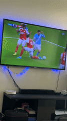 Soccer fan records Manchester City vs Arsenal match broadcast