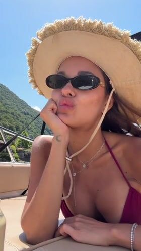 Bridge jumping and boat day on Lake Como at Nesso