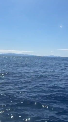 Ocean vista captured from Funchal showing distant mountains
