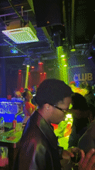 Nightclub scene captured in Dadong District during evening hours