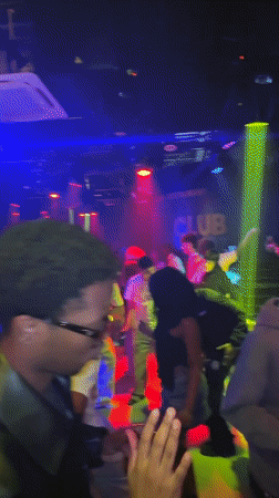 Nightclub scene captured in Dadong District during evening hours