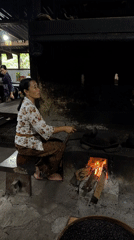 Traditional coffee preparation witnessed in rural Tampaksiring, Indonesia