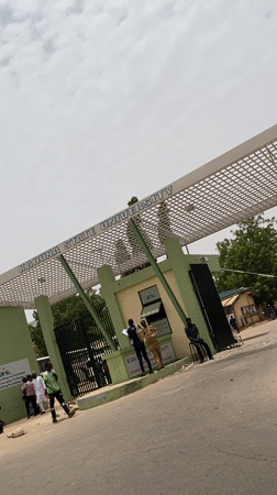 Daily activity captured at Kaduna State University entrance