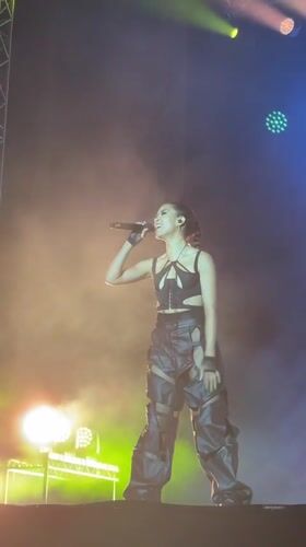 Live stage performance lights up Belgrade with smoke and color