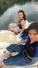 Lazy afternoon paddle boating on Lake Pancharevo
