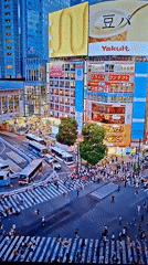Busy intersection observed from elevated view in Lahr, Germany