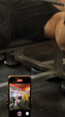 Man Records Workout Session at Saint Petersburg Gym