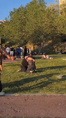 Evening activities captured in Kadıköy: fishing, park gathering