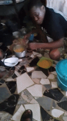 Social gathering with cooking activities documented by witnesses