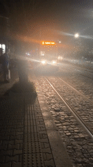 Evening transit and dining moments captured across Sofia