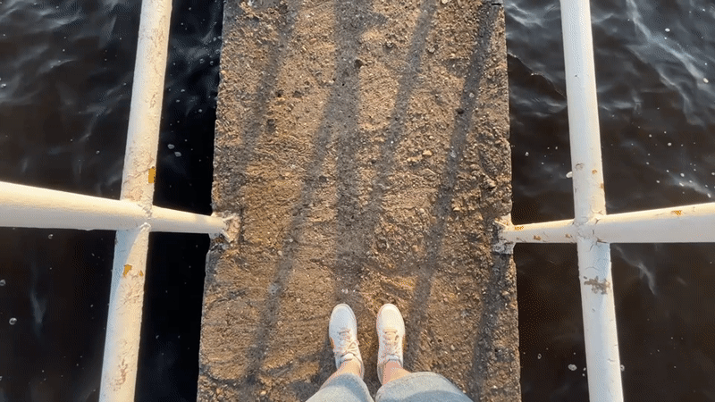 Afternoon scenes captured across Perm waterfront and railway areas