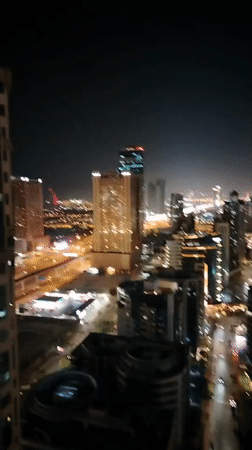 Daily life captured across Dubai during evening hours