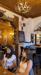 Dinner in the Dolomites, full moon over Sauris di Sopra