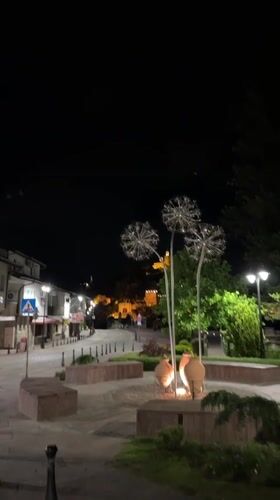 Nighttime scenes documented across historic Veliko Tarnovo, Bulgaria