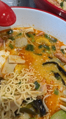 Morning noodle soup meal documented in Blagoveshchensk, Russia