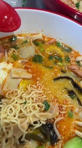 Morning noodle soup meal documented in Blagoveshchensk, Russia