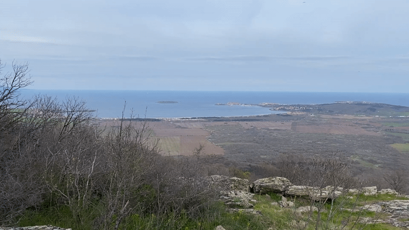 Coastal scenery documented from rocky overlook in Sozopol