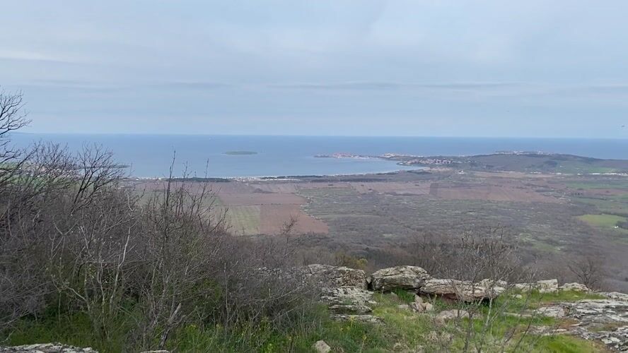 Coastal scenery documented from rocky overlook in Sozopol