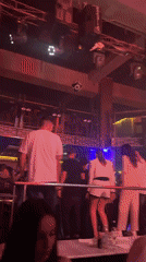 Nightclub scene documented in Smolyan, Bulgaria Saturday evening