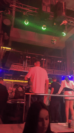 Nightclub scene documented in Smolyan, Bulgaria Saturday evening