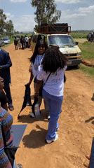 Nigerian university students celebrate graduation with outdoor festivities