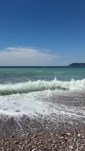 Beach day captured by visitors in Bar, Montenegro