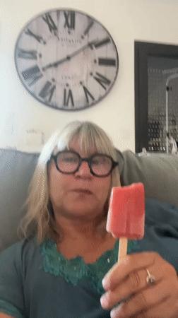 Relaxed afternoon indoors in Chambœuf, popsicle in hand
