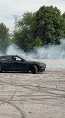 Cars perform donuts in Chicago parking lot gathering