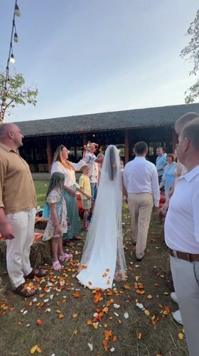 Outdoor Wedding Ceremony Held at Equestrian Venue in Thailand