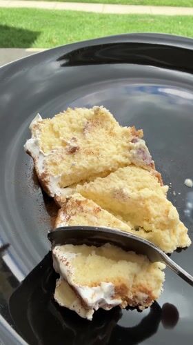 Columbus resident captures spring blossoms, shares cake outdoors