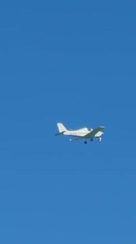 Morning water recreation and aircraft spotted off Netanya coast