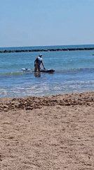 Sunny morning around Dénia: poolside property and coastal paddleboarding