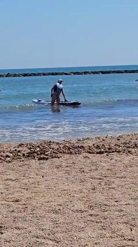 Sunny morning around Dénia: poolside property and coastal paddleboarding