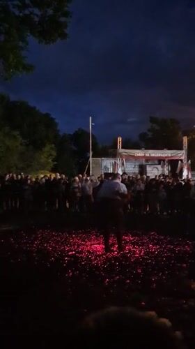 Fire-walking ceremony draws crowd in Resen, Bulgaria