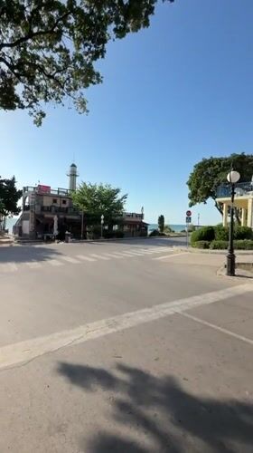 Multiple angles on a morning run through Varna streets