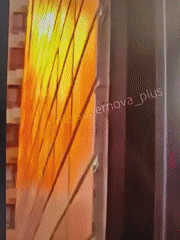 Building fire footage mixed with unrelated everyday snapshots