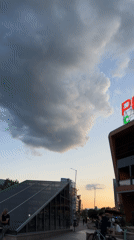 Evening scenes documented around Sofia's Paradise Center mall
