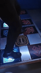 Dance arcade gaming session observed in Barcelona
