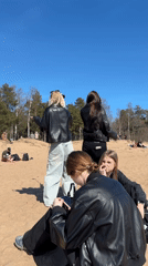 Spring beach day brings crowds to Komarovo coastal area