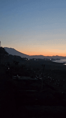 Coastal sunset scenes captured in Denpasar, Indonesia