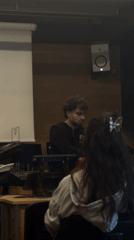 Man delivers presentation to group in Sofia classroom