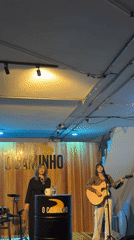 Live music and speaking at O Caminho venue in São Paulo