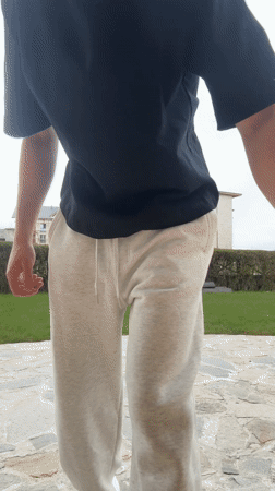 Young man spotted on Bansko patio during morning hours